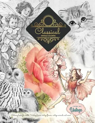 Titlu: Grădiniță cu culori de vin roșu: GREYSCALE Vintage cărți de colorat ... Zâne, flori, animale, plante și multe altele - Title: GREYSCALE Vintage coloring books ... Fairies, flowers, animals, plants and more