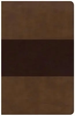 Biblia de referință KJV cu caractere mari și dimensiuni personale, Leathertouch maro șa - KJV Large Print Personal Size Reference Bible, Saddle Brown Leathertouch