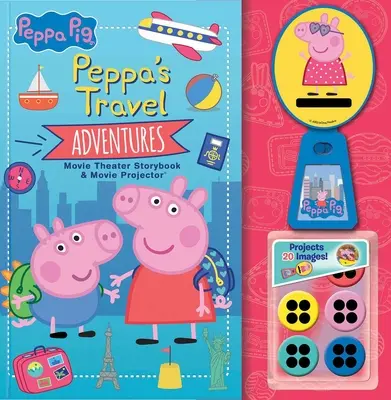 Peppa Pig: Peppa's Travel Adventures Carte de povești și proiector de filme - Peppa Pig: Peppa's Travel Adventures Storybook & Movie Projector
