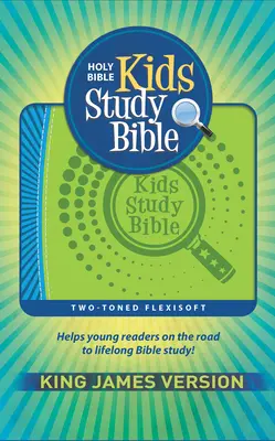 KJV Kids Study Bible Flex Green/Blue Imprintable (piele naturală) - KJV Kids Study Bible Flex Green/Blue Imprintable (Genuine Leather)