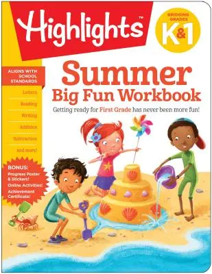 Cartea de lucru Summer Big Fun care face legătura între clasele K și 1 - Summer Big Fun Workbook Bridging Grades K & 1
