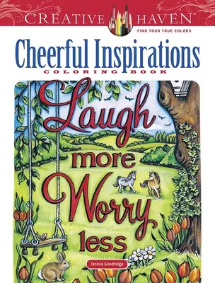 Carte de colorat Creative Haven Cheerful Inspirations - Creative Haven Cheerful Inspirations Coloring Book