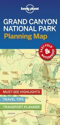 Lonely Planet Parcul Național Grand Canyon Hartă de planificare 1 - Lonely Planet Grand Canyon National Park Planning Map 1