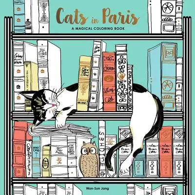 Pisici în Paris: O carte magică de colorat - Cats in Paris: A Magical Coloring Book
