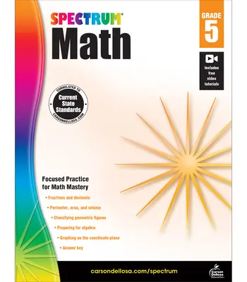 Spectrum Math Workbook, clasa 5 - Spectrum Math Workbook, Grade 5