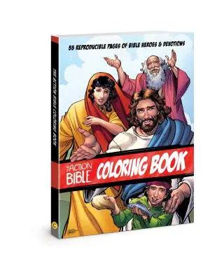 Cartea de colorat The Action Bible: 55 de pagini reproductibile cu eroi biblici și devoțiuni - The Action Bible Coloring Book: 55 Reproducible Pages of Bible Heroes and Devotions