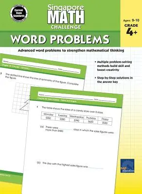 Singapore Math Challenge Word Problems, Grades 4 - 6