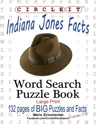 Circle It, Indiana Jones fapte, Căutare în cuvinte, Carte puzzle - Circle It, Indiana Jones Facts, Word Search, Puzzle Book