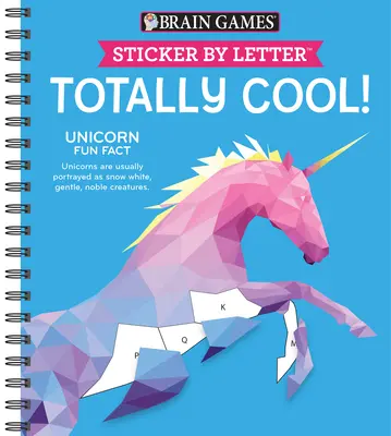 Brain Games - Sticker by Letter: Totally Cool! (Sticker Puzzles - Carte de activități pentru copii) - Brain Games - Sticker by Letter: Totally Cool! (Sticker Puzzles - Kids Activity Book)