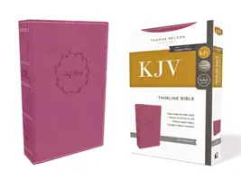 Kjv, Thinline Bible, Leathersoft, roz, ediție cu litere roșii, Comfort Print - Kjv, Thinline Bible, Leathersoft, Pink, Red Letter Edition, Comfort Print