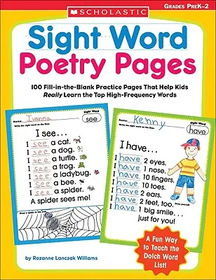 Pagini de poezie cu cuvinte la vedere: 100 Fill-In-The-Blank Practice Pages That Help Kids Really Learn the Top High-Frequency Words - Sight Word Poetry Pages: 100 Fill-In-The-Blank Practice Pages That Help Kids Really Learn the Top High-Frequency Words