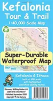 Harta circuitelor și traseelor din Kefalonia - Kefalonia Tour and Trail Map