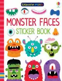 Carte de abțibilduri cu fețe de monștri - Monster Faces Sticker Book