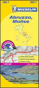 Hartă Michelin Italia: Abruzzo, Molise 361 - Michelin Map Italy: Abruzzo, Molise 361