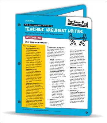 Ghidul On-Your-Feet pentru predarea scrierii de argumente - The On-Your-Feet Guide to Teaching Argument Writing