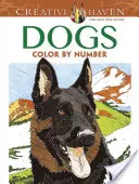 Creative Haven Dogs Color by Number Carte de colorat - Creative Haven Dogs Color by Number Coloring Book