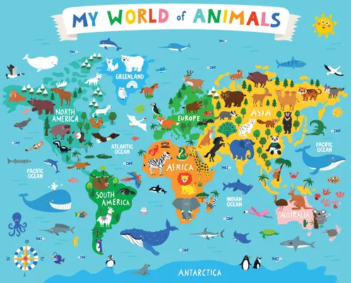 Lumea mea a animalelor Puzzle de 36 de piese - My World of Animals 36-Piece Floor Puzzle