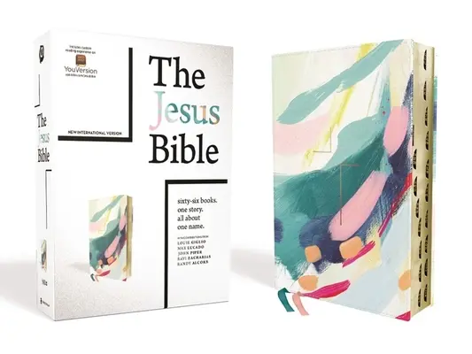 The Jesus Bible Artist Edition, Niv, Leathersoft, Multi-Color/Teal, indexat cu degetul mare, Comfort Print - The Jesus Bible Artist Edition, Niv, Leathersoft, Multi-Color/Teal, Thumb Indexed, Comfort Print