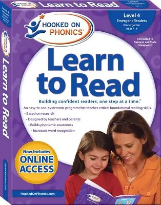 Hooked on Phonics Learn to Read - Level 4, Volume 4: Emergent Readers (Kindergarten Ages 4-6)