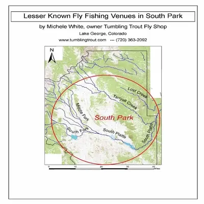 Locuri mai puțin cunoscute de pescuit la muscă în South Park, Colorado: Fiecare acces public în bazinul South Park în afara Dream Stream și Eleven Mile Canyon - Lesser Known Fly Fishing Venues in South Park, Colorado: Every Public Access in South Park Basin outside of the Dream Stream and Eleven Mile Canyon