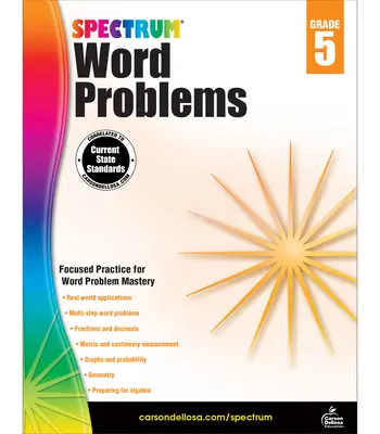 Spectrum Word Problems, clasa 5 - Spectrum Word Problems, Grade 5