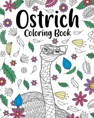 Ostrich Mandala carte de colorat - Ostrich Mandala Coloring Book
