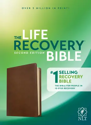 Biblia Life Recovery NLT, ediția a doua (piele, maro rustic) - NLT Life Recovery Bible, Second Edition (Leatherlike, Rustic Brown)