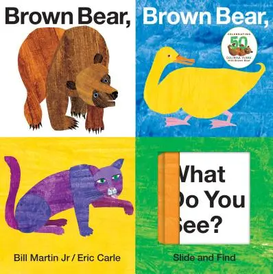 Urs brun, urs brun, ce vezi? Alunecă și găsește - Brown Bear, Brown Bear, What Do You See? Slide and Find