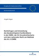 Aspecte juridice și dezvoltarea vieții de familie (avută în vedere) în Uniunea Europeană, Carta drepturilor fundamentale a UE și legislația națională pe baza art. 8 - Rechtsfragen Und Entwicklung Des (Beabsichtigten) Familienlebens in Der Emrk, Der Eu-Grundrechtecharta Und Dem Nationalen Recht Am Mastab Des Art. 8