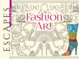 Cartea de colorat Escapes Fashion Art - Escapes Fashion Art Coloring Book