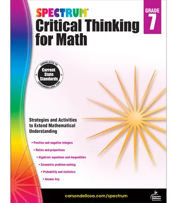 Spectrum Critical Thinking for Math, clasa a 7-a - Spectrum Critical Thinking for Math, Grade 7