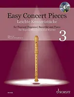 Easy Concert Pieces, Book 3: 21 Pieces from 5 Centuries for Descant Recorder and Piano. Include CD cu înregistrări demo și Play-Along: 21 Pieces fro - Easy Concert Pieces, Book 3: 21 Pieces from 5 Centuries for Descant Recorder and Piano. Includes CD with Demo and Play-Along Recordings: 21 Pieces fro