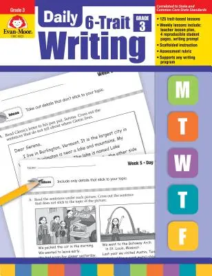 Scrierea zilnică cu 6 trăsături, clasa 3 - Daily 6-Trait Writing Grade 3