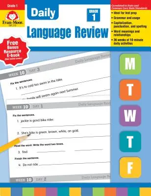 Revizuirea zilnică a limbii, clasa 1 - Daily Language Review Grade 1
