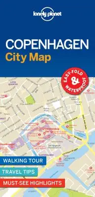 Lonely Planet Copenhaga Hartă oraș 1 - Lonely Planet Copenhagen City Map 1