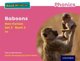 Read Write Inc. Phonics: Roz Set 3 Non-ficțiune 5 Babuini - Read Write Inc. Phonics: Pink Set 3 Non-fiction 5 Baboons