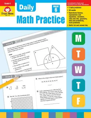 Practică zilnică de matematică, clasa a 6-a - Daily Math Practice, Grade 6