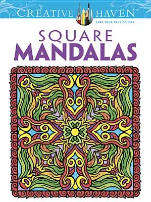 Carte de colorat Creative Haven Square Mandalas - Creative Haven Square Mandalas Coloring Book