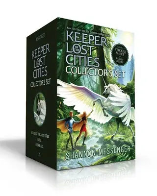 Keeper of the Lost Cities Set de colecție (include o foaie de autocolante cu crestele de familie): Păstrătorul orașelor pierdute; Exil; Everblaze - Keeper of the Lost Cities Collector's Set (Includes a Sticker Sheet of Family Crests): Keeper of the Lost Cities; Exile; Everblaze
