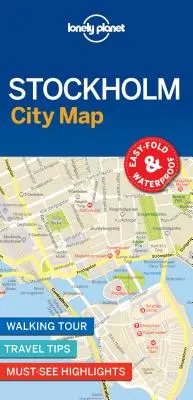 Lonely Planet Stockholm Hartă oraș 1 - Lonely Planet Stockholm City Map 1