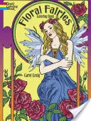 Carte de colorat cu zâne florale - Floral Fairies Coloring Book