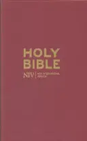 Biblia NIV Popular Burgundy cu copertă cartonată - NIV Popular Burgundy Hardback Bible