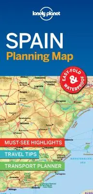 Lonely Planet Spania Hartă de planificare 1 - Lonely Planet Spain Planning Map 1