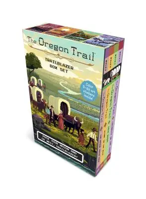 Oregon Trail Trailblazer (set de cărți cartonate plus autocolante) - Oregon Trail Trailblazer (paperback boxed set plus decals)