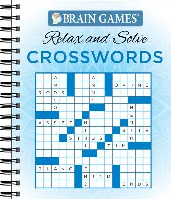 Jocuri pentru creier - Relaxează-te și rezolvă: Cuvinte încrucișate (albastru) - Brain Games - Relax and Solve: Crosswords (Blue)