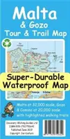 Hartă Super-Durabilă Malta și Gozo Tour and Trail - Malta and Gozo Tour and Trail Super-Durable Map