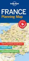 Lonely Planet Franța Hartă de planificare 1 - Lonely Planet France Planning Map 1