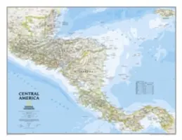 National Geographic: America Centrală Clasic Wall Map (28.75 X 22.25 Inches) - National Geographic: Central America Classic Wall Map (28.75 X 22.25 Inches)
