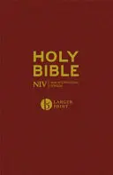 Biblia NIV Larger Print Burgundy Hardback - NIV Larger Print Burgundy Hardback Bible