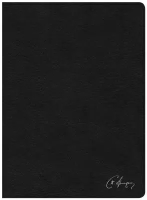 Biblia de studiu KJV Spurgeon, piele naturală neagră - KJV Spurgeon Study Bible, Black Genuine Leather